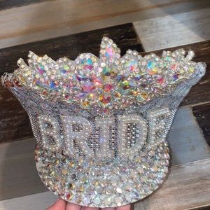 Bride bling hat